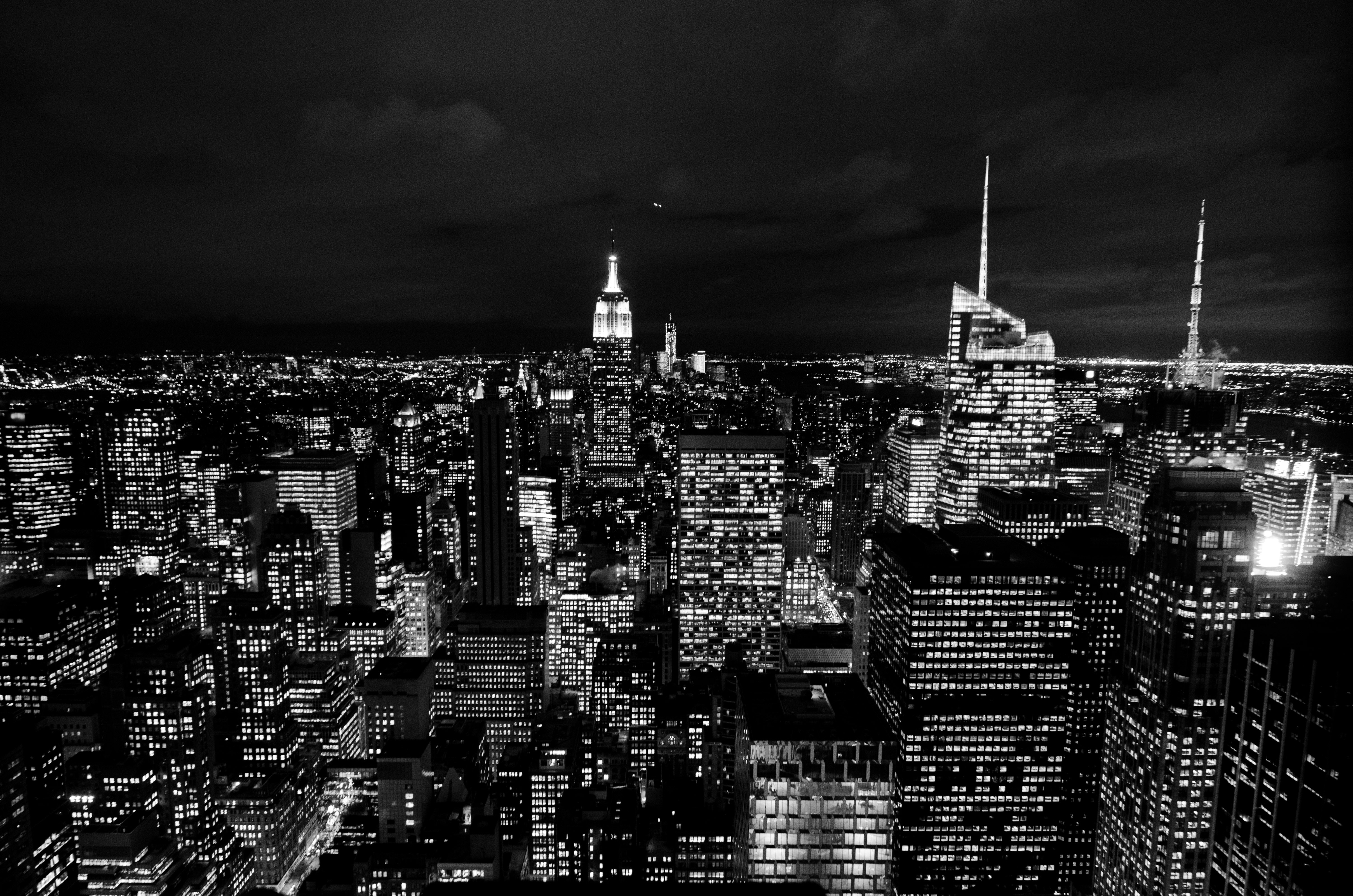 city building during night time photo